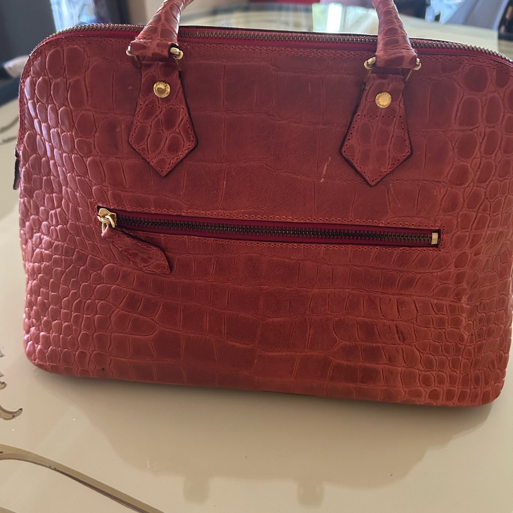 Dooney & Bourke Red Crocodile-Embossed Tote